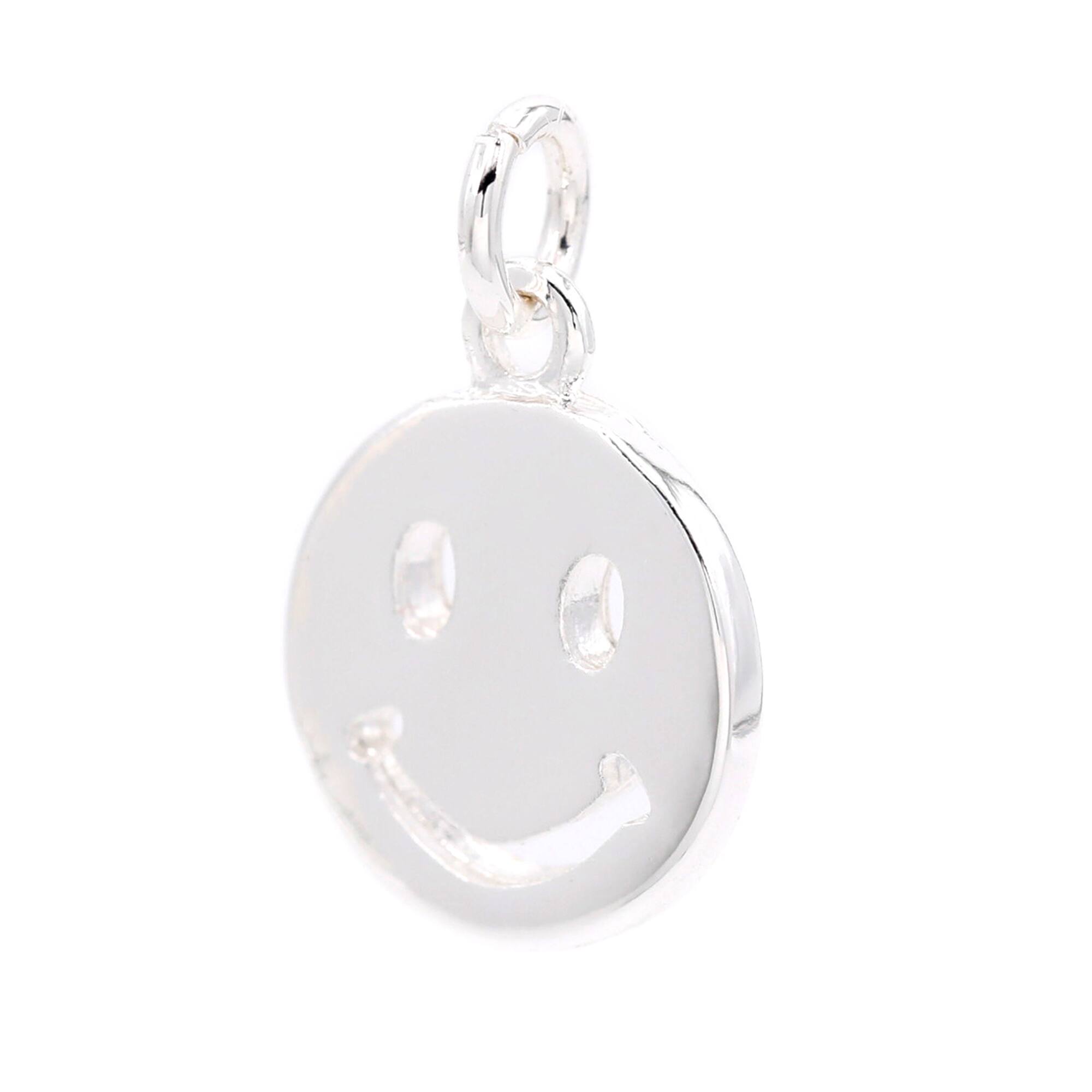 Silver Plated Smiley Face Charm by Bead Landing™